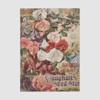 Vintage Seed Catalog, Vaughan's Store, 1908 薄葉紙
