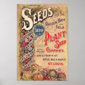 Vintage Seed Company Advertising ポスター (正面)