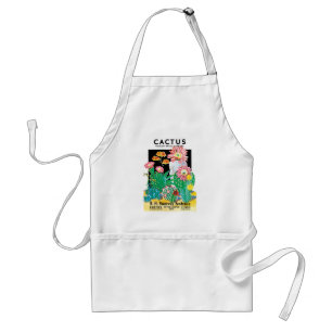 Vintage Seed Packet Label Art Desert Cactus Plants スタンダードエプロン