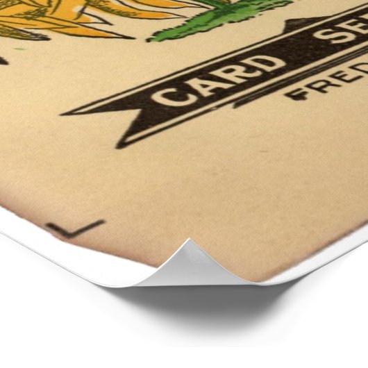 Vintage Seed Packets ポスター (角)