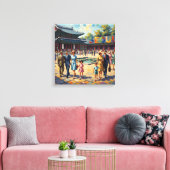 Vintage Seoul Palace Courtyard Canvas Art キャンバスプリント (インサイチュ (リビング))