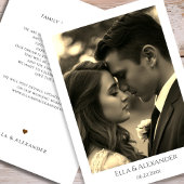 Vintage Sepia Photo セーブザデート