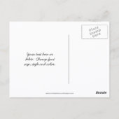 Vintage Sepia Zinnia Flower Personalized ポストカード (裏面)