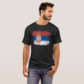 Vintage Serbia Flag For Serbian   Tシャツ (正面フル)