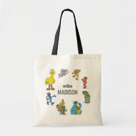 Vintage Sesame Street Characters Birthday Tote Bag トートバッグ