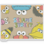 Vintage Sesame Street Pals シール (正面)