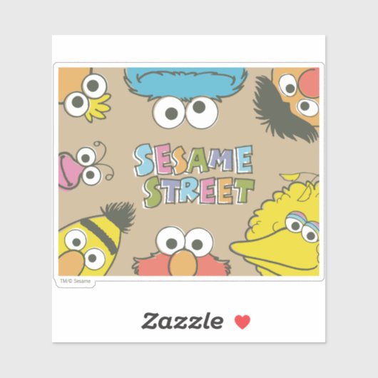 Vintage Sesame Street Pals シール (シート)