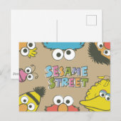 Vintage Sesame Street Pals ポストカード (正面/裏面)