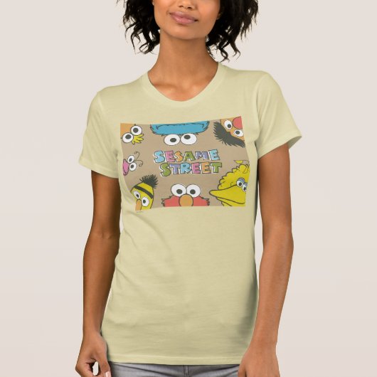Vintage Sesame Street Pals Tシャツ (正面)