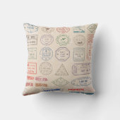 Vintage set vintage postage stamps from countries  クッション (裏面)