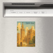 Vintage Seville Spain Andalusia Travel マグネット (インサイチュ (食洗機))