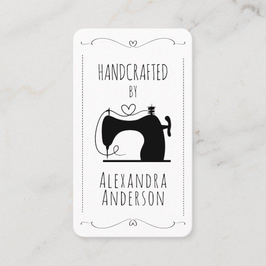 Vintage Sewing Machine Handcrafted By 名刺 (正面)