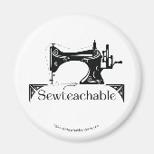 Vintage Sewing Machine, Sewteachable マグネット (正面)