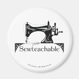 Vintage Sewing Machine, Sewteachable マグネット