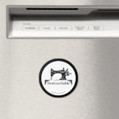 Vintage Sewing Machine, Sewteachable マグネット (インサイチュ (食洗機))