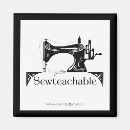 Vintage Sewing Machine, Sewteachable マグネット