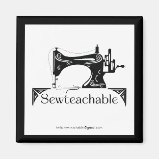 Vintage Sewing Machine, Sewteachable マグネット