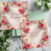 Vintage Shabby Chic Pastel Roses Soulmate Timeless