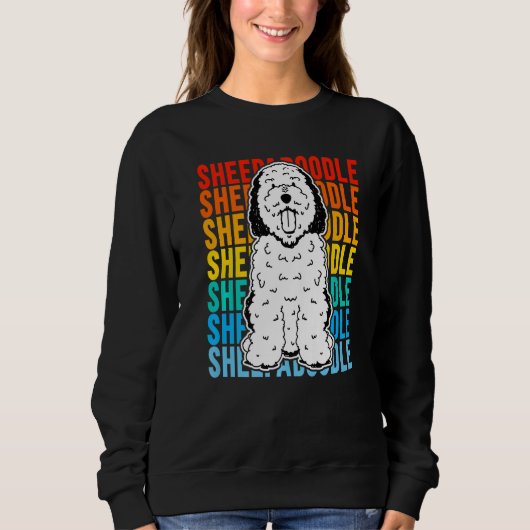 Vintage Sheepadoodle Premium スウェットシャツ (正面)