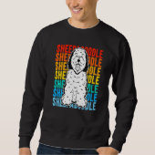 Vintage Sheepadoodle Premium スウェットシャツ (正面)
