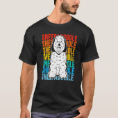 Vintage Sheepadoodle Premium Tシャツ (正面)