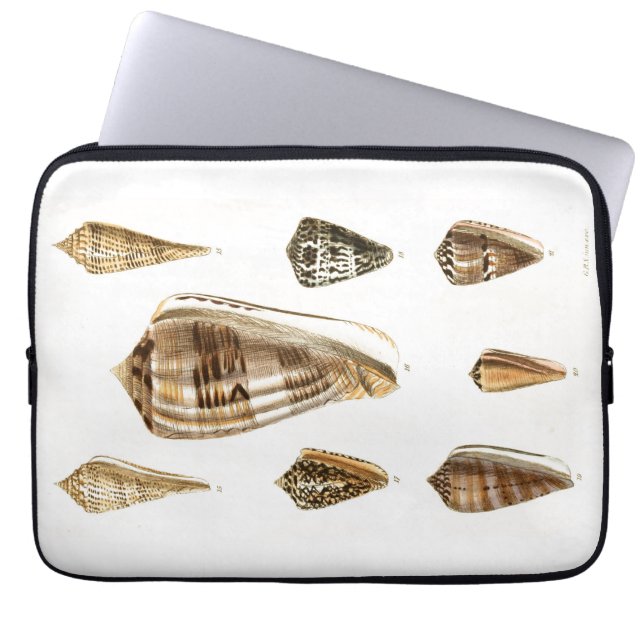 Vintage Shelling Trinket Design ラップトップスリーブ (正面)