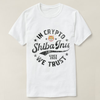 Vintage Shiba Inu Crypto Design Tシャツ