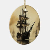 Vintage Ship セラミックオーナメント (右)