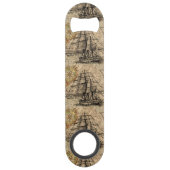 Vintage Ship And Map スピード栓抜き (裏面)
