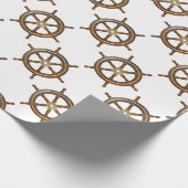 Vintage Ship wheel ラッピングペーパー (角)