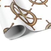 Vintage Ship wheel ラッピングペーパー (ロールコーナー)