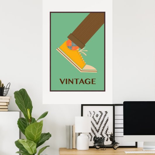 Vintage Shoe ポスター (ホームオフィス)