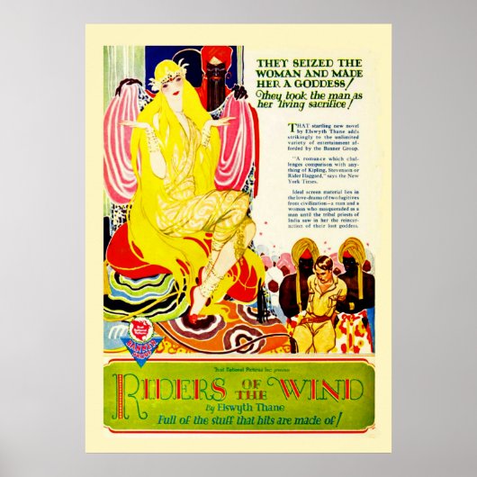 Vintage Silent Film Poster ポスター (正面)