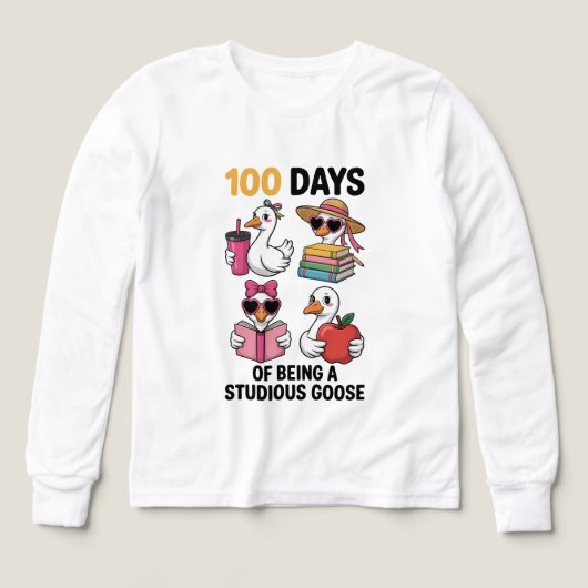 Vintage Silly Goose 100 Days Of School (デザイン正面)
