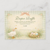 Vintage Silly Goose Garden Diapper Raffle エンクロージャーカード (正面)