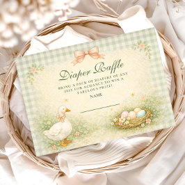 Vintage Silly Goose Garden Diapper Raffle エンクロージャーカード