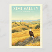Vintage Simi Valley California ポストカード (正面)