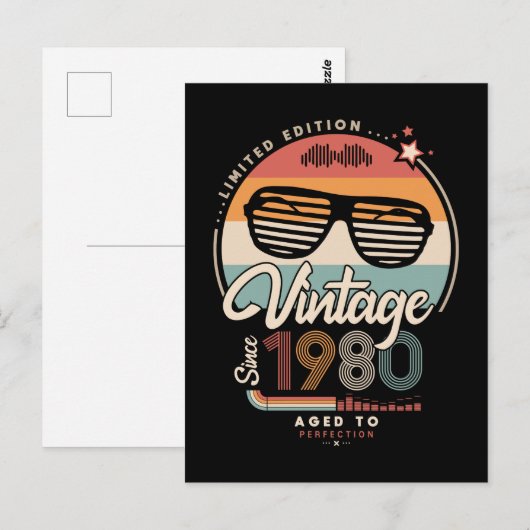 Vintage since 1980 ポストカード (正面/裏面)