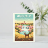 Vintage Sioux Falls South Dakota ポストカード (スタンド正面)