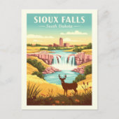 Vintage Sioux Falls South Dakota ポストカード (正面)