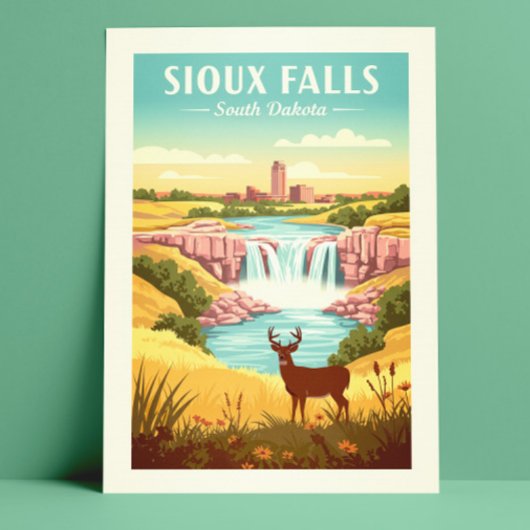 Vintage Sioux Falls South Dakota ポストカード