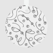 Vintage Skating Santa Christmas Ornament オーナメント (裏面)