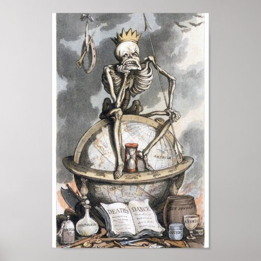 Vintage Skeleton ポスター (正面)