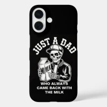 Vintage Skeleton Dad Came Back Milk Fathers Day
