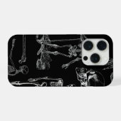 Vintage Skeleton Illustration Phone Case iPhoneケース (裏面横)