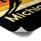 Vintage Ski Boyne Mountain Michigan Mountain  ポスター (角)