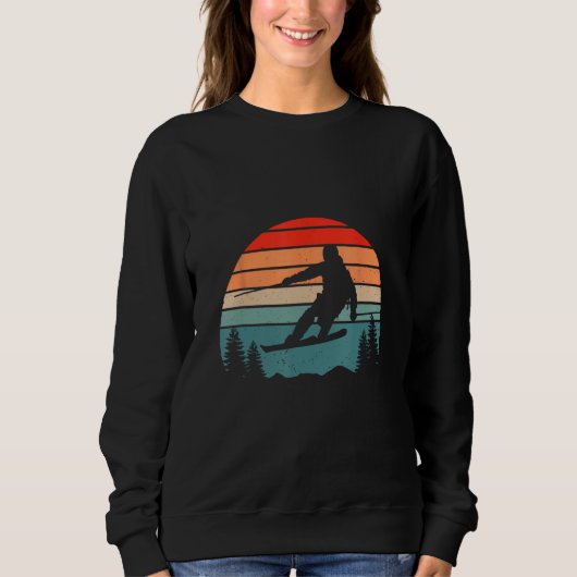 Vintage Ski Snowboard Goggles  Skiing Snowboarding スウェットシャツ (正面)