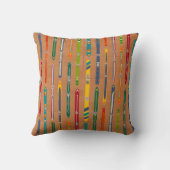 Vintage Skis Photo Keepsake クッション (裏面)