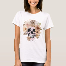 Vintage Skull & Flowers Women’s T-Shirt  Tシャツ