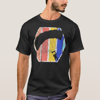 Vintage Skydiving  Sunset Retro Parachuting Premiu Tシャツ